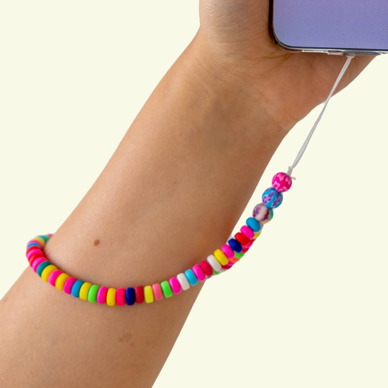 Colorful Beads Phone Wristlet